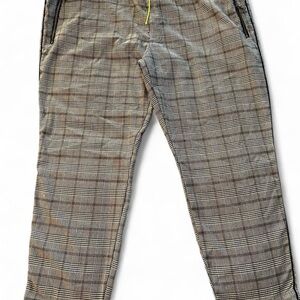 Fashion Nova Plaid Men's Pants - Brown